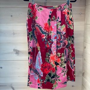 Anthropologie floral print skirt